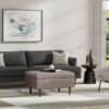 Shay - Mid Century Small Coffee Table Storage Ottoman - Gray - Image 5