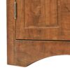 Triangle Bathroom Storage Cabinet With Adjustable Shelves, Freestanding Floor Cabinet For Home Kitchen - Brown - Image 19