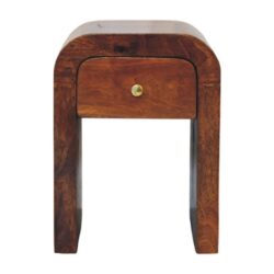 Darcy - Mini Nightstand With Curved Edges - Brown
