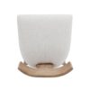 Counter Stools (Set of 2), Upholstered Counter Height Bar Stools With Solid Rubber Wood Frame, Backrest, Footrest, Armless Barstools For Home Bar, Kitchen Counter - Beige / Natural - Image 12