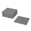 Interlocking Deck Tiles Plastic Waterproof Outdoor All Weather Anti-Slip Bathroom Shower Balcony Porch Strong Weight Capacity Upto 6613 Lbs, Rosette Pattern Pack Of 12 - Gray - Image 25