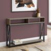Accent Table, Console, Entryway, Narrow, Sofa, Living Room, Bedroom, Contemporary, Modern - Taupe - Image 11
