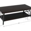 Douglas - Coffee Table - Dark Brown - Image 6