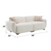 Darius - Boucle Sofa With 2 Toss Pillows - Beige - Image 6