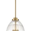 Ember - 3 Candle Lights Chain Pendant - Clear / Gold - Image 2