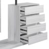 Wardrobe With 4 Drawers And 3 Shelves - White - Image 7