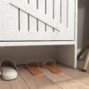 4 Layer Folding Shoe Cabinet With Metal Rounded Corners Convenient Shoe Storage - White - Image 14