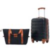 Hardshell Luggage Sets 20" / Bag Spinner Suitcase With Tsa Lock Lightweight - Black / Brown - Image 9