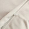 Nordic Modern Sofa With Removable Pillowcase, French Velvet Fabric, Solid Wood Frame, High Density Sponge Filling, 4 Throw Pillows - Beige - Image 11