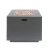 Outdoor Iron Square Propane Fire Pit With Tank Space - Brushed / Brown - Image 10