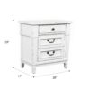 Coastal 3 Drawer Nightstand - White - Image 6