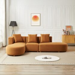 Orby - Sectional Sofa Left Facing - Cognac