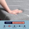 Renew - 11" King Size Flex Head Cooling Fast Responding Latex Foam Mattress - Gray - Image 12