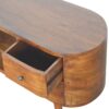 Rounded Entertainment Unit - Chestnut - Image 5