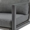 Modern Aluminum Lounge Chair Set With Rope Accents And Cushions For Indoor / Outdoor Spaces - Gray - Image 11