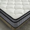 12" Queen Hybrid Mattress A Box, Pillow Top Bed Cushion With Gel Infused Memory Foam, Breathable And Hypoallergenic, Medium Firm For Lumbar Support - White / Gray - Image 6