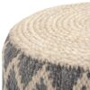 Edgeley - Round Pouf - Gray / Natural - Image 2