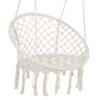 Macrame Hanging Hammock Chair, Cotton Rope Swing For Indoor And Outdoor Use, 330 Lbs Capacity - Beige - Image 7