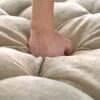Modern Chaise Lounge Sofa Bed Upholstered Sofa Couch With Tufted Seat And Detachable Pillows For Living Room - Champagne - Image 22