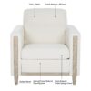 1 Seater Sofa For Living Room - Beige - Image 4