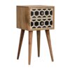 Inlay - Bone 2 Drawer Bedside Table - Light Brown - Image 3