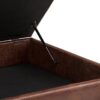 Owen - Square Coffee Table Storage Ottoman - Distressed Saddle Brown - Image 8