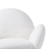 Imitation Lamb Fabric Sofa Chair - White - Image 3