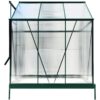 6.3'x6.2'x7' Polycarbonate Greenhouse, Heavy Duty Outdoor Aluminum Walk-In Green House Kit With Rain Gutter, Vent And Door For Backyard Garden - Green - Image 12
