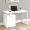 Computer Desk, Home Office, Laptop, Left, Right Set-Up, Storage Drawers, Work, Contemporary, Modern - White - Image 3