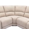 Modern Manual Reclining Living Room Furniture Set With USB Ports, Hidden Storage, Led Light Strip And 2 Cup Holders - Cream - Image 22