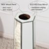 Handmade Glass Floor Vase - Silver - Image 7