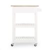 Tattnall - Kitchen Cart With Wheels - White - Image 11