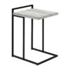 Accent Table, C - Shaped, Modern Convenient Design - Gray - Image 4