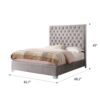 Artet - King Upholstered Bed - Gray - Image 3