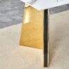 Dining Table, Paired With Electroplated Golden Butterfly Table Legs - Gold / White - Image 10