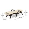Mikael - Wicker Like Chaise Lounge With Cushion For Outdoor Relaxation - Dark Brown - Image 6