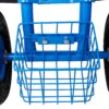 Refurbished Rolling Garden Scooter Cart With 360 Swivel Seat And Tool Tray - Blue - Image 6