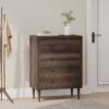 Farhart - Mid Century Modern 4 Drawer Dresser - Walnut - Image 8