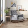 Demetrius - Rocking Chair - Gray / Light Gray - Image 7