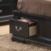 Louis Phillipe - Twin Elegant Storage Bed - Black - Image 3