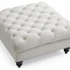 Charming Traditional Ottoman - Ivory - Image 4