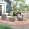2 Person Seating Set With Cushions - Gray Mix - Image 8