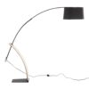 Robyn - Mid-Century Modern Floor Lamp - Natural / Black - Image 3