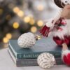 Christmas Ball Ornaments, Glass Decorative Hanging Ball Christmas Tree Ornaments, For Holiday Party Decorations (Set of 6) - White - Image 4
