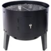 Portable Charcoal Smoker Grill For Outdoor Cooking - Black - Image 10