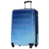 Hardshell Luggage Sets 3 Piece Gradient Color Expandable Suitcase With Spinner Wheels And Tsa Lock Lightweight 20" 24" 28" Available - Blue / Light Blue - Image 3