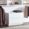 Devi - Wall Mounted Wood Closet System Modular Versatility And Warm - White - Image 4