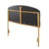 Lindsey - Queen Headboard Contemporary Glam - Gold / Black - Image 4