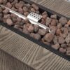 Outdoor 48" Rectangular Iron Propane Fire Pit With 50, 000 Btu - Brown Wood Pattern - Image 15