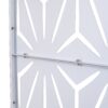 Outdoor & Indoor Metal Privacy Screen, Freestanding Decorative Panels For Deck, Balcony, Patio, Lawn, And Garden - White - Image 12